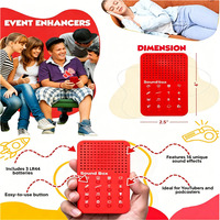 Machine à bruit électronique personnalisée avec 16 effets sonores, jouet amusant pour enfants, adultes, fêtes de famille, réunions, ambiance festive