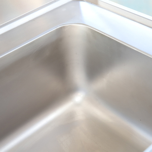 <span class=keywords><strong>Lavello</strong></span> in acciaio inossidabile a 1 <span class=keywords><strong>vasca</strong></span> in stile europeo <span class=keywords><strong>con</strong></span> piano di lavoro Backsplash solido ripiano per c - Product Image 5