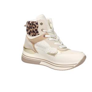 Zapatillas Deportivas para Mujer Laura Biagiotti, Color Beige, Plataforma Alta con Detalles de Leopardo - Product Image 6