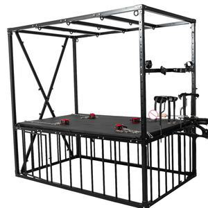 BANSEY Double Deck Submissive Confinement Cage with Padded Restraint Bed Meubles bondage BDSM Club Dungeon Furniture - Product Image 3