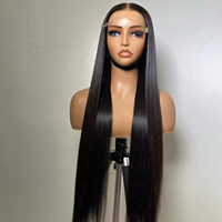 Perruques Lace Front en Cheveux Humains Non Traités, Alignés sur les Cuticules, HD, Colorées, Lisses et Soyeuses, Pré-épilées, Vente en Gros