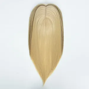 Yeni kez saç kadın klipleri ile 5*6.5 inç topper pu 100% İnsan saç kapatma peruk toppers