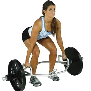 Barra Hexagonal para Levantamiento de Pesas DINUO, Antideslizante, con Acabado Cromado, Barra de Tracción con Clips de Resorte para Entrenamiento de Fuerza de Cuerpo Completo - Product Image 5