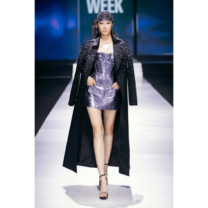 เสื้อโค้ทกลางคืนเต็มไปด้วยดวงดาวแบบลำลองผ้าฝ้ายโพลีเอสเตอร์24/7การบริการลูกค้า ODM/OEM - Product Image 5