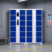 Armoire de rangement intelligente pour supermarché avec reconnaissance faciale du personnel, empreinte digitale et mot de passe
