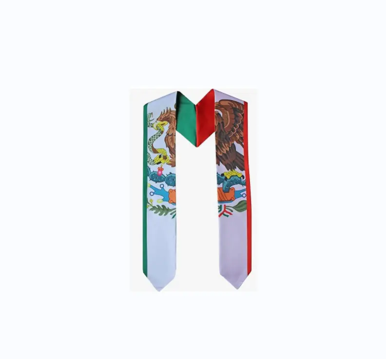 Hoge Kwaliteit Graduation Stle Sash Mexico Vlag Graduation Country Flag Graduation Stola Voor Internationale Studenten