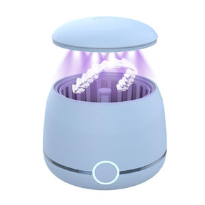 Skymen ODM 공장 직접 초음파 리테이너 클리너 45kHz 틀니 클리너 기계 0.2l 얼라이너 쥬얼리 용 치과 청소 포드 - Product Image 1