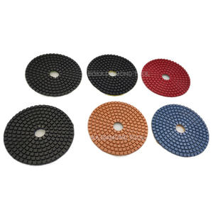 4 Zoll/100mm 7 Schritte 80MM Diamond Dry Wet Granite Marmor pads zum Schleifen von Polierbeton-Arbeits platten - Product Image 5