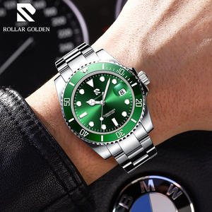 Orologio Meccanico da <span class=keywords><strong>Uomo</strong></span> di Alta Gamma in Acciaio Inossidabile con Quadrante Analogico Luminoso, Resistente all'Acqua 30M, Funzione Calendario - Product Image 3