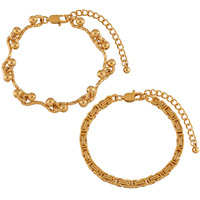 Bracelets en chaîne cubaine épaisse en acier inoxydable plaqué or de haute qualité, texture métallique, bijoux pour femmes, bracelets TGSL3100