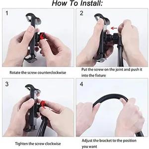 Lười biếng treo cổ điện thoại đứng chủ <span class=keywords><strong>360</strong></span> độ xoay điện thoại di động đứng Vòng cổ khung cho điện thoại thông minh linh hoạt ngoài trời - Product Image 6