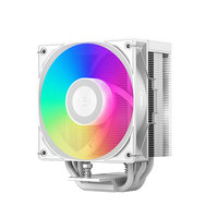 Pccooler RT500 ARGB CPU refroidisseur d'air haute Performance 5 caloduc tour de refroidissement pour PC de jeu noir blanc boîtiers d'ordinateur en plastique