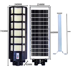 Lámpara Solar LED de Alta Luminosidad de 300W con Panel Solar de Silicio Monocristalino, Regulable, Impermeable IP65 para Aplicaciones en Carreteras - Product Image 4
