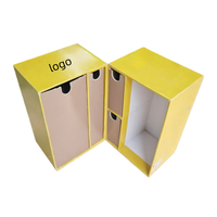 Boîte d'emballage cosmétique grand format à double porte magnétique, durable, pour femmes, prix usine XF, accepte la personnalisation