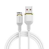 Somostel BJ36 kabel pengisi daya Cepat USB silikon 3,1 A UNTUK iphone aksesori ponsel transmisi Cepat USB C Tipo C mikro