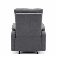 Fauteuil inclinable en tissu à dossier haut, fauteuil inclinable manuel, design traditionnel en bois, canapé de salon, fauteuil confortable