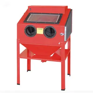 220L Stainless Steel Vertical Box Sandblasting Machine Manual Surface Rust Removal And Polishing Surface Cleaning Equipment