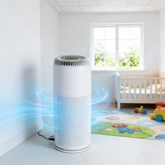 Low Noise Smoke Removal Air Purifier Air Filter Purifier 300 Sq.ft Home Air Purifier