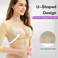 Top Moldeador Postquirúrgico BBL con Cierre Frontal Personalizado para Mujer, Faja Ajustable Bajo el Busto, Chaleco Moldeador de Soporte con Múltiples Ganchos