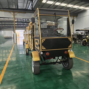 รถศพไฟฟ้าสีดำทอง ลดราคาพิเศษ/รถศพสไตล์เรโทร/บริการขนส่งพิเศษสำหรับงานศพจากโรงงานโดยตรง - Product Image 3