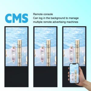 Tótem Digital Móvil con Pantalla LCD 4K FHD UHD, Reproductor Multimedia Publicitario con CMS Basado en la Nube para Uso en Tiendas y Metro - Product Image 4