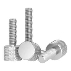 Tornillos de Cabeza Pequeña con Rosca Moleteada, Tornillos de Ajuste Manual de Cabeza Plana M2 M2.5 M3 M4 M5 M6 M8, Acero Inoxidable 304 - Product Image 3