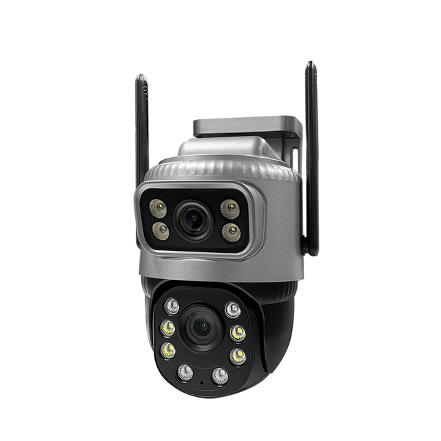 Factory Wholesale V380PRO Bullet and Dome Linkage Alarm Wifi Ptz Camera 4MP Dual Lens Wireless Cctv Ip Ptz Dome Camera