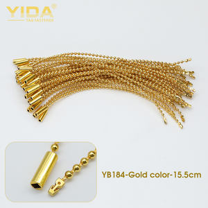 衣類アクセサリーシリンダーチェーンABSプラスチックタグループスナップファスナー電気メッキプロセスストリング - Product Image 6