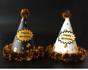 Chúc mừng sinh nhật Giấy Dành cho người lớn trẻ em bên trang trí <span class=keywords><strong>hat</strong></span> sinh nhật đảng Nón mũ nghệ thuật thủ công mũ đa màu sắc cho trang trí nội thất - Product Image 4