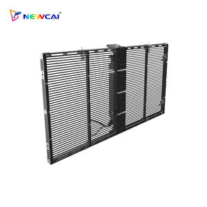 P15 P20 P25 parete <span class=keywords><strong>Video</strong></span> dello schermo della maglia della striscia dell'esposizione della tenda del Led di vetro trasparente impermeabile all'aperto per la pubblicità della costruzione - Product Image 4