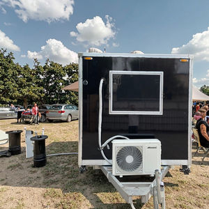 Tam donanımlı açık cep ikram servisi treyleri bira dondurma kahve ve aperatif gıdalar için mobil yemek servis aracı satılık - Product Image 4