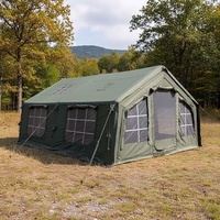 Luxe Extérieur Imperméable 12 ㎡   Tente avec parois latérales surélevées, tentes de camping gonflables, installation rapide, tente pneumatique avec pompe