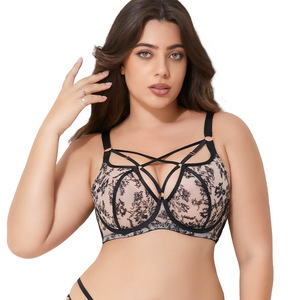 Soutien-gorge minimisateur grande taille à couvrance totale - Soutien-gorge sans armatures, liftant et de maintien, anti-affaissement, respirant, type T-shirt pour femmes à forte poitrine <span class=keywords><strong>D</strong></span>-J - Product Image 2