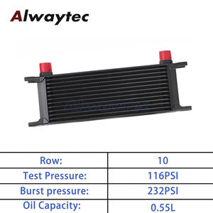 Kit pendingin minyak 13 baris Universal 10AN Filter oli transmisi pendingin mesin Sandwich Adapter Kit Jalur selang kepang nilon - Product Image 3