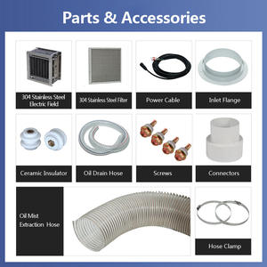 Neuester Langlebiger Industrieller Elektrostatischer Abscheider Motor 99% Reinigung CNC-Maschine Ölnebelabscheider Laser-Rauchfilter - Product Image 5