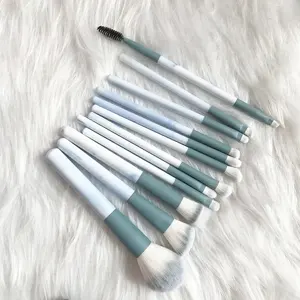 Benutzer definiertes Logo Klarer Himmel 12 Neuling Pinsel Set Shenzhen Pinsel Set lose Puder Make-up Pinsel Punkt Tinte Kunst Farbe Schönheits ausrüstung