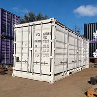 Conteneur en acier sec de 20 pieds à ouverture latérale complète, capacité de 30,3 m³, boîte à gants industrielle standard internationale pour le transport et le stockage DFC