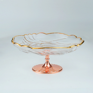 Bandeja <span class=keywords><strong>de</strong></span> Cristal Dorada con Recubrimiento <span class=keywords><strong>de</strong></span> Oro <span class=keywords><strong>para</strong></span> Dulces, Regalos <span class=keywords><strong>para</strong></span> Invitados <span class=keywords><strong>de</strong></span> Boda, Decoración <span class=keywords><strong>del</strong></span> Hogar - Product Image 6