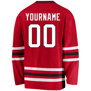 <span class=keywords><strong>Maglia</strong></span> da Hockey su Ghiaccio a <span class=keywords><strong>Maniche</strong></span> <span class=keywords><strong>Lunghe</strong></span> per <span class=keywords><strong>Uomo</strong></span> con Logo Ricamato Personalizzato, <span class=keywords><strong>Maglia</strong></span> da Hockey <span class=keywords><strong>Rossa</strong></span> Neutra all'Ingrosso - Product Image 4