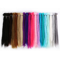 Extensions de cheveux Dreadlock en fibre haute température faites à la main Tressage au crochet Dreadlocks synthétiques Faux Locs Dreads 20-24 pouces