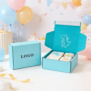 Cajas de Embalaje de Regalo de Cartón Corrugado Kraft con Cierre de Papel Plegable Personalizado - Product Image 3