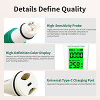 Rechargeable 5-in-1 Water Quality Tester PH/TDS/EC/Salinity/Temp Pen with Voice for Swimming Pool Hydroponics