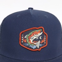 Casquette Trucker Snapback Homme Personnalisée de Haute Qualité, Style Mode, 5 Panneaux, Visière Plate, Dos en Maille, pour Sports, Plein Air et Pêche