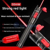 Localizador Visual de Fallas de Fibra Óptica Tipo Lápiz con Láser de Alta Potencia, Fuente de Láser Rojo de 650nm, Potencia Ajustable (5-80mw)