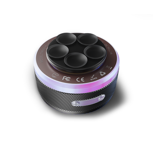 Colorful <b>LED</b> Light Bone Conduction <b>Speaker</b> Mini Metal Case Suction Cup Wireless <b>Speaker</b> for Smooth Plane - Product Image 4