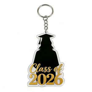 Porte-clés personnalisé Shunquan Jewelry avec logo et image sur mesure en acrylique, idéal pour la saison <span class=keywords><strong>des</strong></span> diplômes, chapeau de doctorat et toge de remise de diplôme – Souvenir populaire - Product Image 5