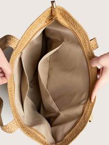 Women's Holiday Style Straw Woven Bag with Zipper Closure New Arrival Straw <b>Hats</b> - Product Image 6