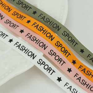 Midi personnalisé 10mm sacs chaussures chapeaux Boud Edage ceinture vêtements accessoires personnalisé mode sport Polyester coloré impression sangle - Product Image 1