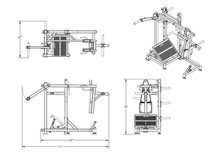Équipement de fitness professionnel pour salle de sport, machine multifonctionnelle de musculation, super <span class=keywords><strong>hack</strong></span> V squat, presse à jambes, musculation - Product Image 3
