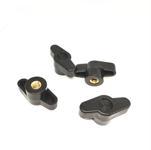 DIN934 1/4-20 Zoll M4 M5 M6 M8 Blind loch mit Innengewinde Z Typ Butterfly T Flügel Kunststoff griff Verriegelung Daumen knopf mutter Bergbau - Product Image 4